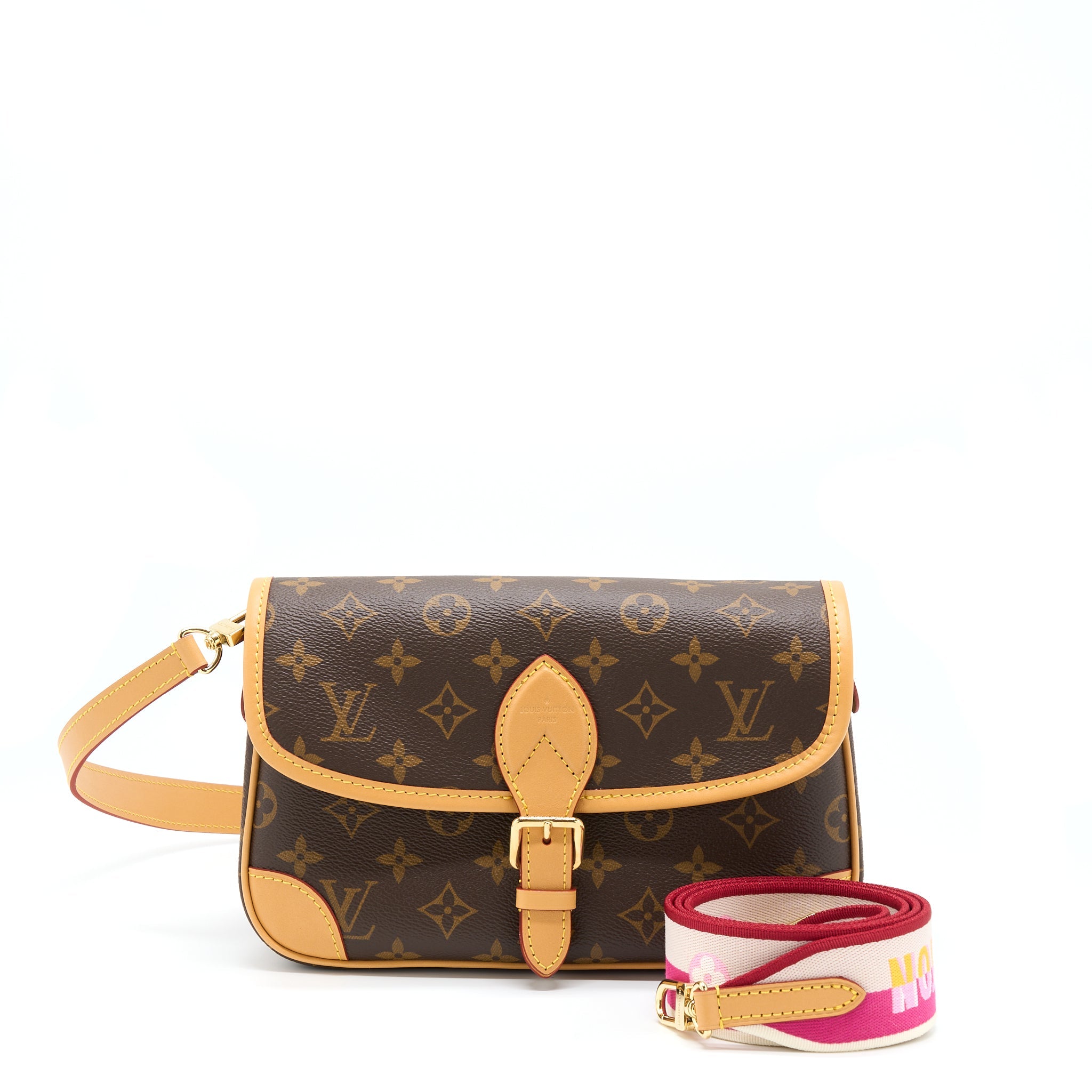 AAA Replica Louis Vuitton LV DIANE MONOGRAM CANVAS FUCHSIA GHW