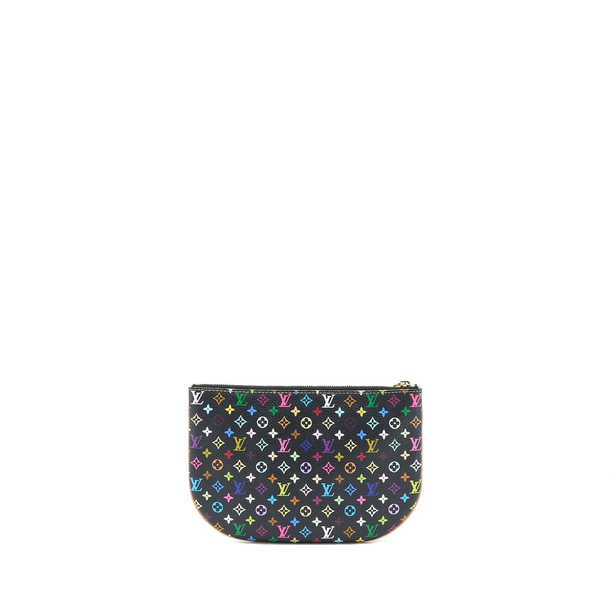 AAA Replica Louis Vuitton LV VINTAGE CLUTCH BLACK/MULTICOLOUR GHW
