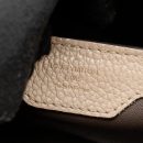 AAA Replica Louis Vuitton LV CAPUCINES MM TAURILLON LEATHER LIGHT GREY GHW