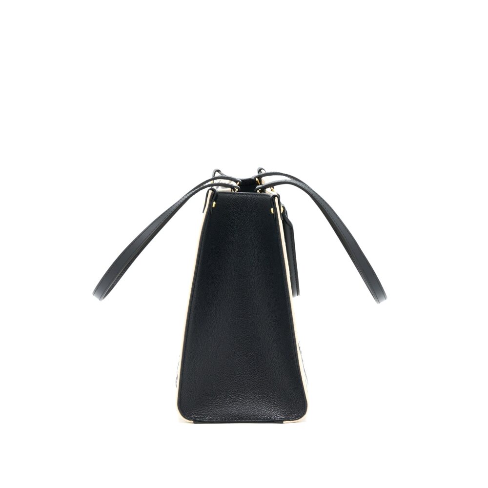 AAA Replica Louis Vuitton LV ONTHEGO MM EMPREINTE CREAM/ BLACK GHW (NEW VERSION)