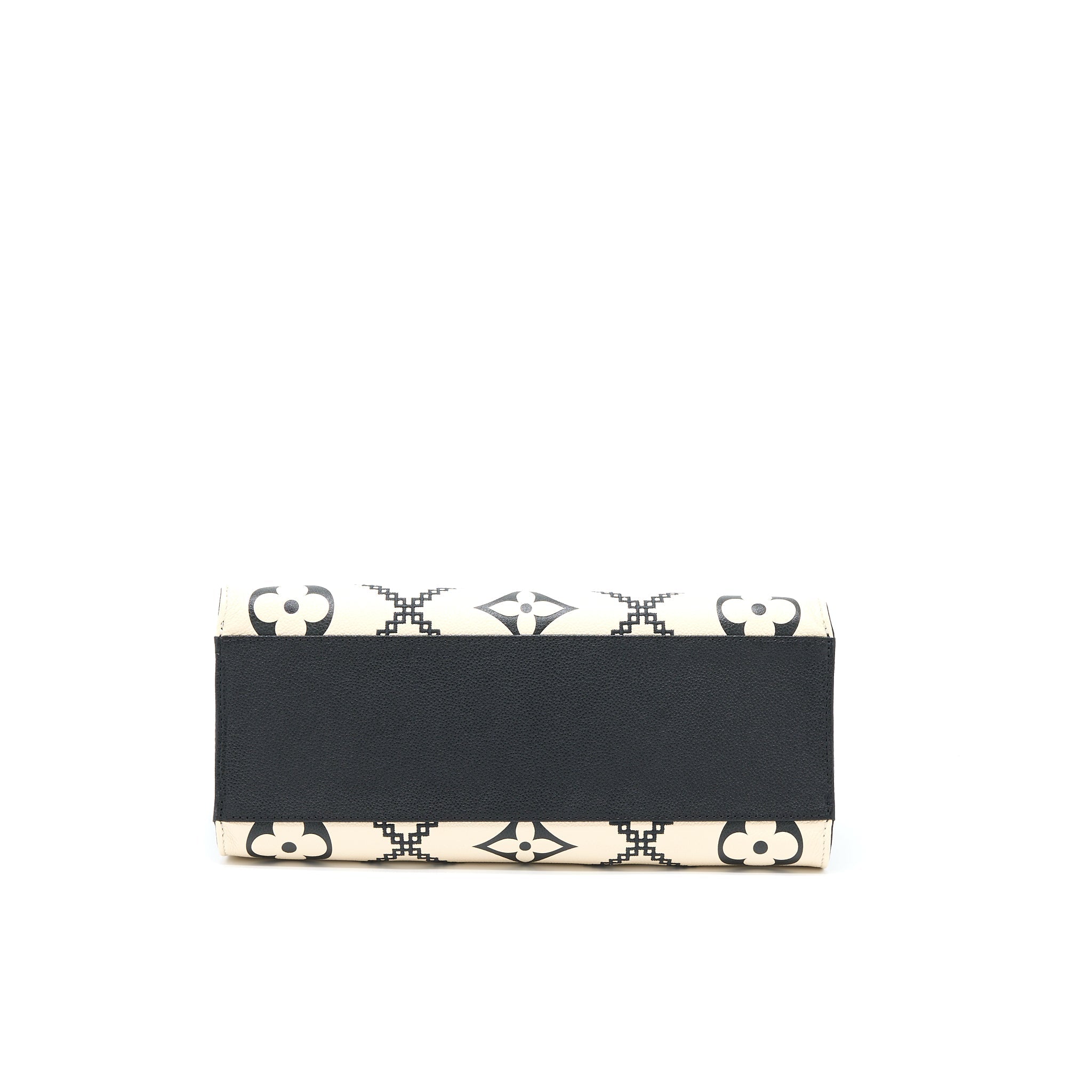 AAA Replica Louis Vuitton LV ONTHEGO MM EMPREINTE CREAM/ BLACK GHW (NEW VERSION)