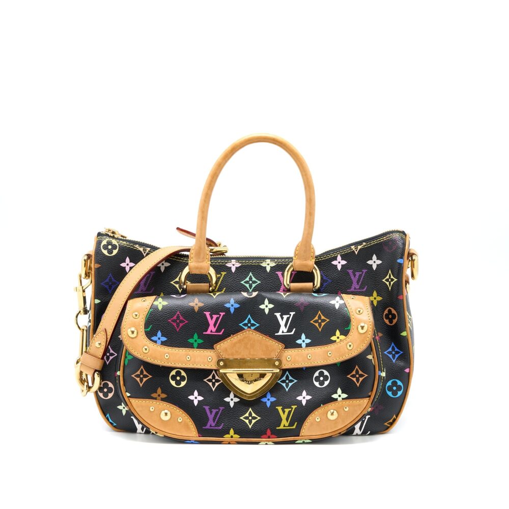 AAA Replica Louis Vuitton LV RITA BAG MULTICOLOUR MONOGRAM CANVAS BLACK GHW