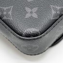 AAA Replica Louis Vuitton LV TRIO MESSANGER MONOGRAM ECLIPSE CANVAS BLACK/GREY WITH BLACK HARDWARE