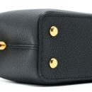 AAA Replica Louis Vuitton LV CAPUCINES MINI TAURILLON LIMITED EDITION BLACK GHW (NEW VERSION)