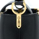 AAA Replica Louis Vuitton LV CAPUCINES MINI TAURILLON LIMITED EDITION BLACK GHW (NEW VERSION)