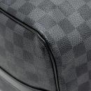 AAA Replica Louis Vuitton LV KEEPALL BANDOULIERE 45 DAMIER GRAPHITE CANVAS BLACK SHW