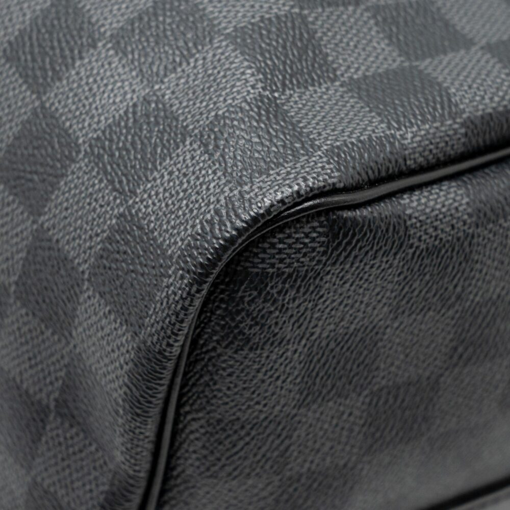 AAA Replica Louis Vuitton LV KEEPALL BANDOULIERE 45 DAMIER GRAPHITE CANVAS BLACK SHW