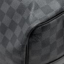 AAA Replica Louis Vuitton LV KEEPALL BANDOULIERE 45 DAMIER GRAPHITE CANVAS BLACK SHW