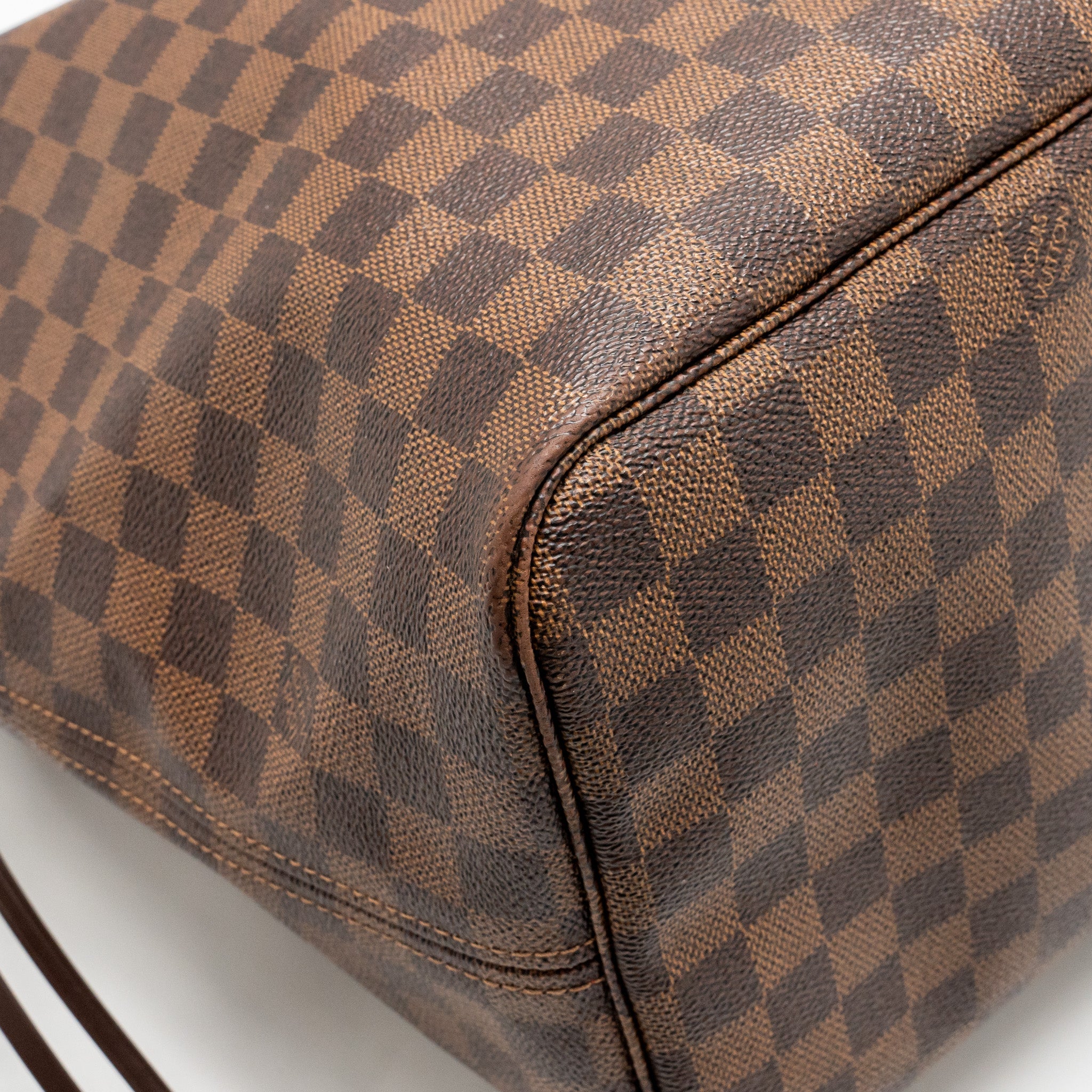 AAA Replica Louis Vuitton LV NEVERFULL GM DAMIER EBENE WITH GHW