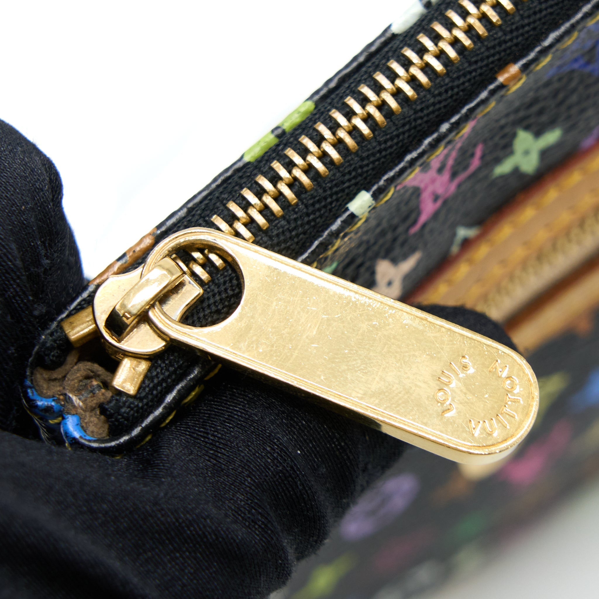 AAA Replica Louis Vuitton LV VINTAGE CLUTCH BLACK/MULTICOLOUR GHW