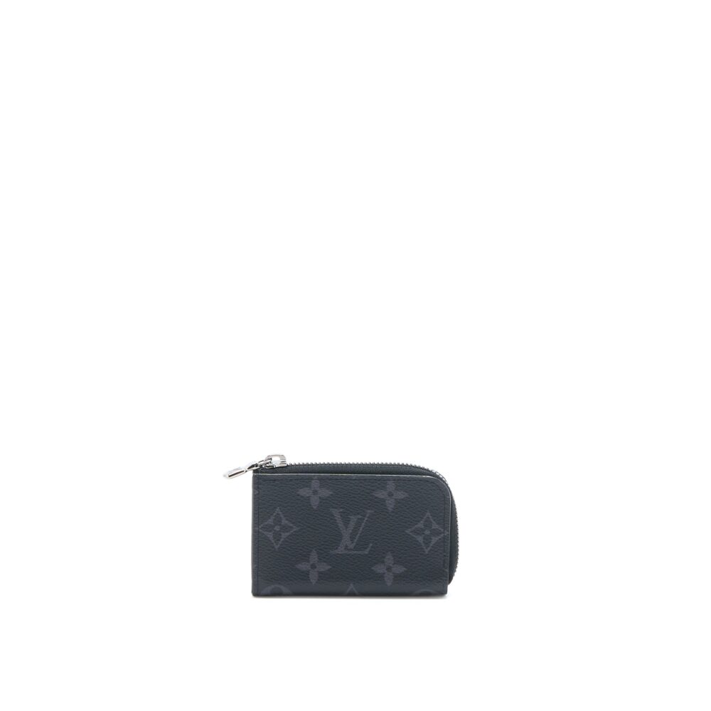 AAA Replica Louis Vuitton LV ZIP CARDHOLDER MONOGRAM ECLIPSE CANVAS SHW