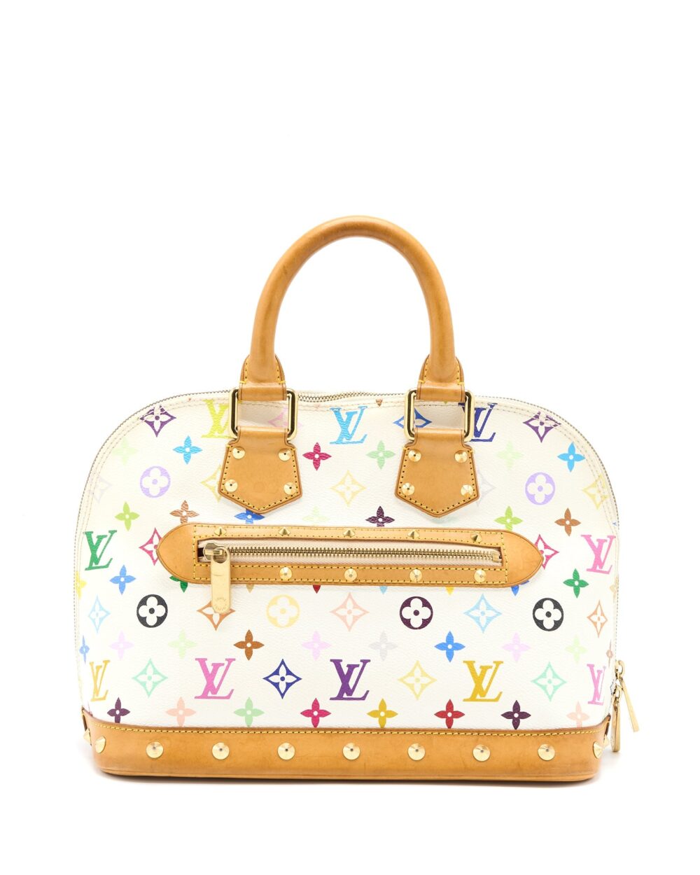 AAA Replica Louis Vuitton LV ALMA BAG MONOGRAM CANVAS WHITE/MULTICOLOURED GHW