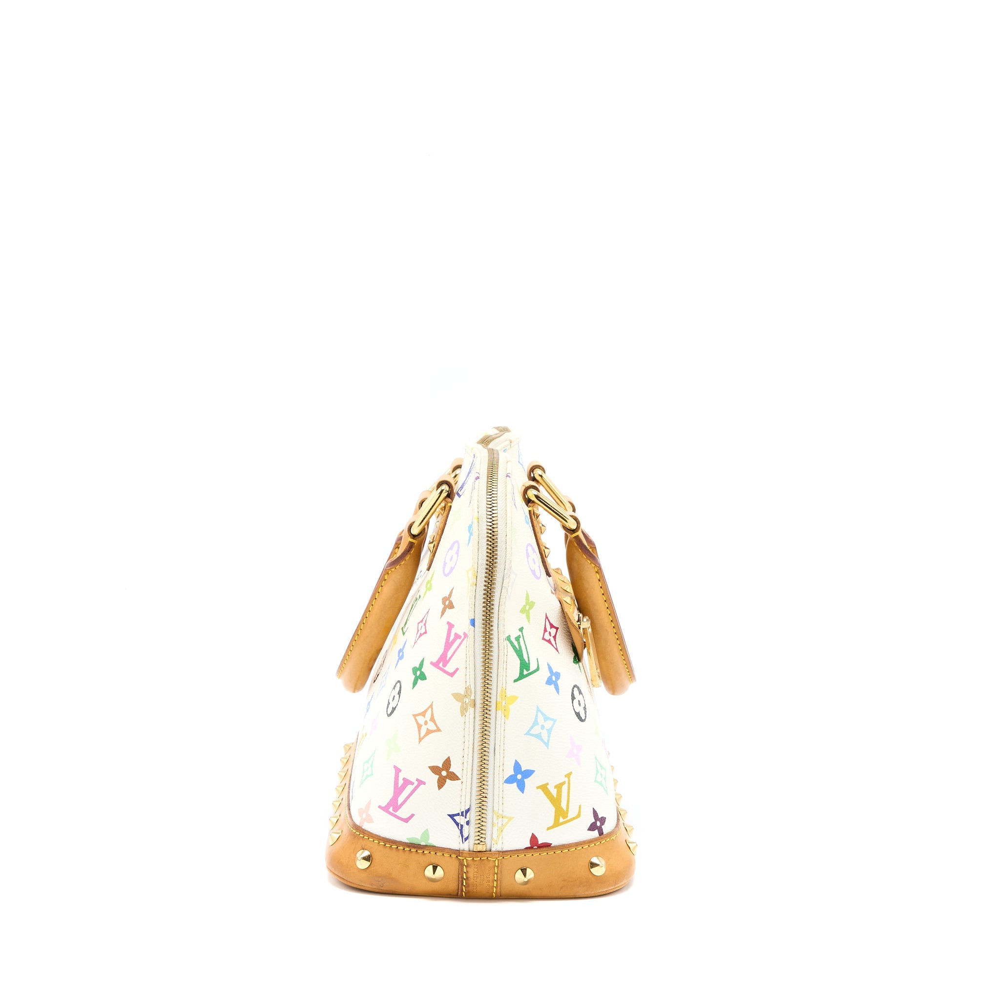 AAA Replica Louis Vuitton LV ALMA BAG MONOGRAM CANVAS WHITE/MULTICOLOURED GHW