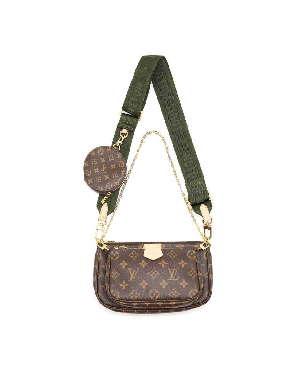 AAA Replica Louis Vuitton LV MULTI POCHETTE ACCESSORIES KHAKI