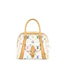 AAA Replica Louis Vuitton LV VINTAGE BOWLING BAG MONOGRAM CANVAS WHITE/MULTICOLOUR GHW