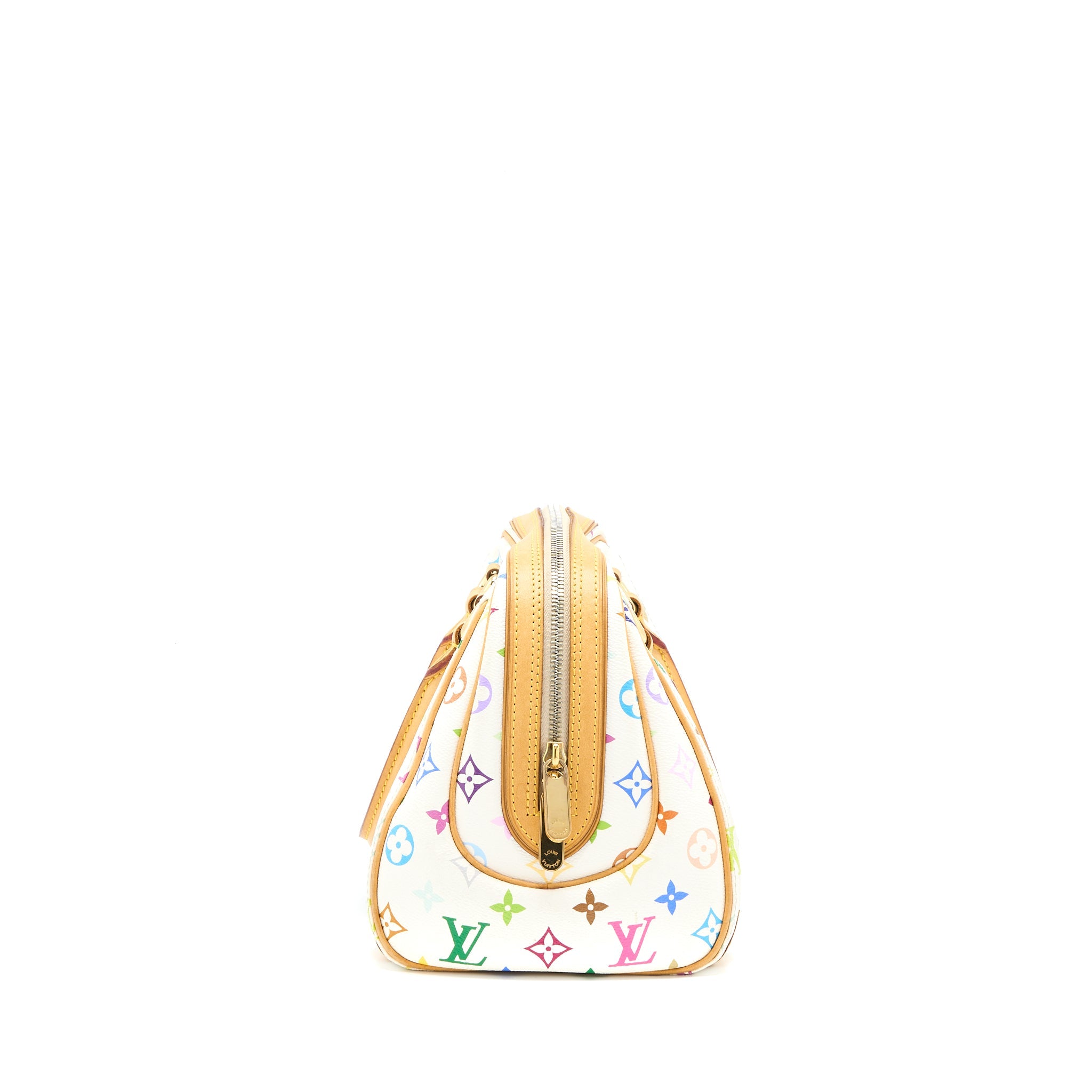 AAA Replica Louis Vuitton LV VINTAGE BOWLING BAG MONOGRAM CANVAS WHITE/MULTICOLOUR GHW