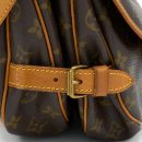AAA Replica Louis Vuitton LV VINTAGE SAUMUR CLOTH CROSSBODY BAG MONOGRAM CANVAS GHW