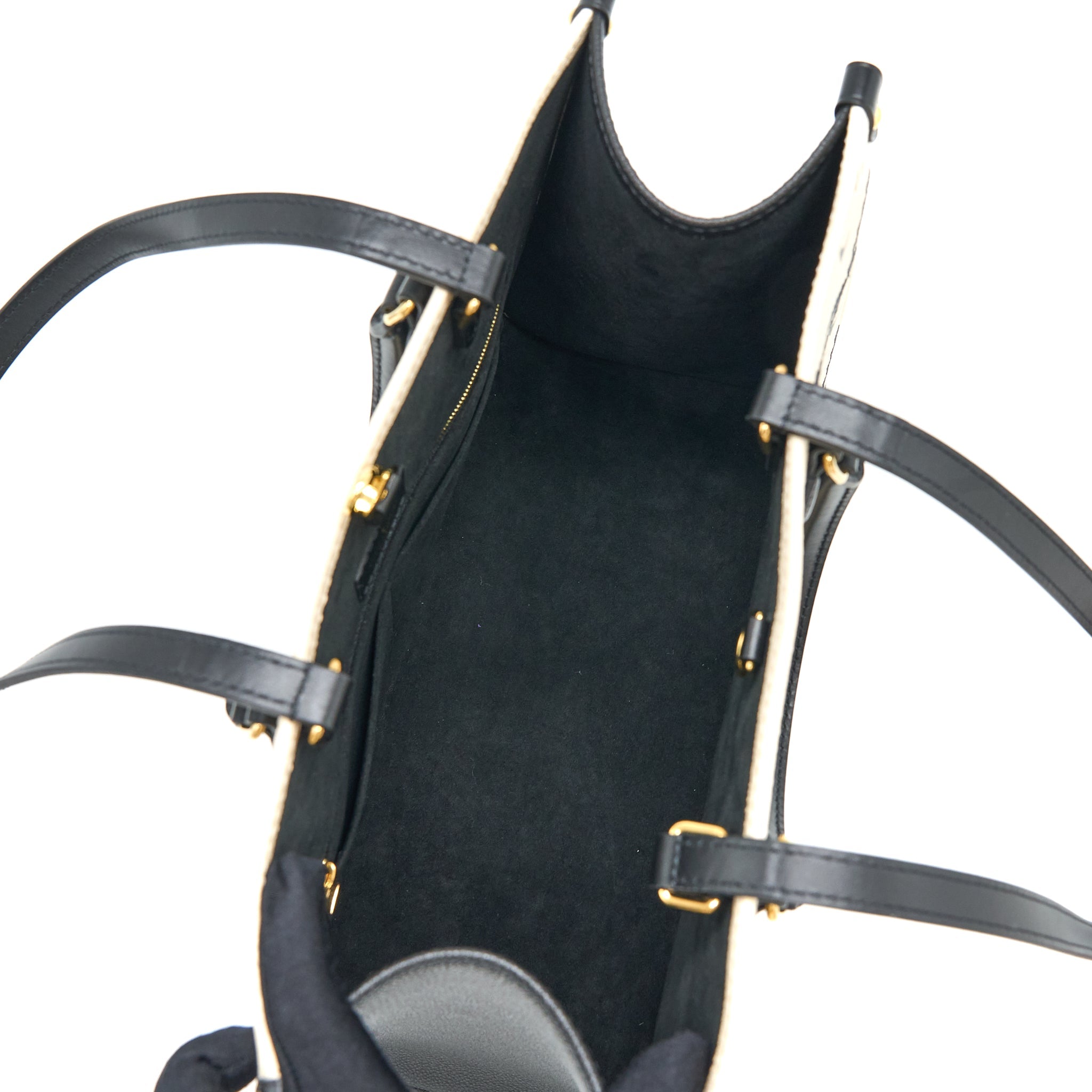 AAA Replica Louis Vuitton LV ONTHEGO MM EMPREINTE CREAM/ BLACK GHW (NEW VERSION)
