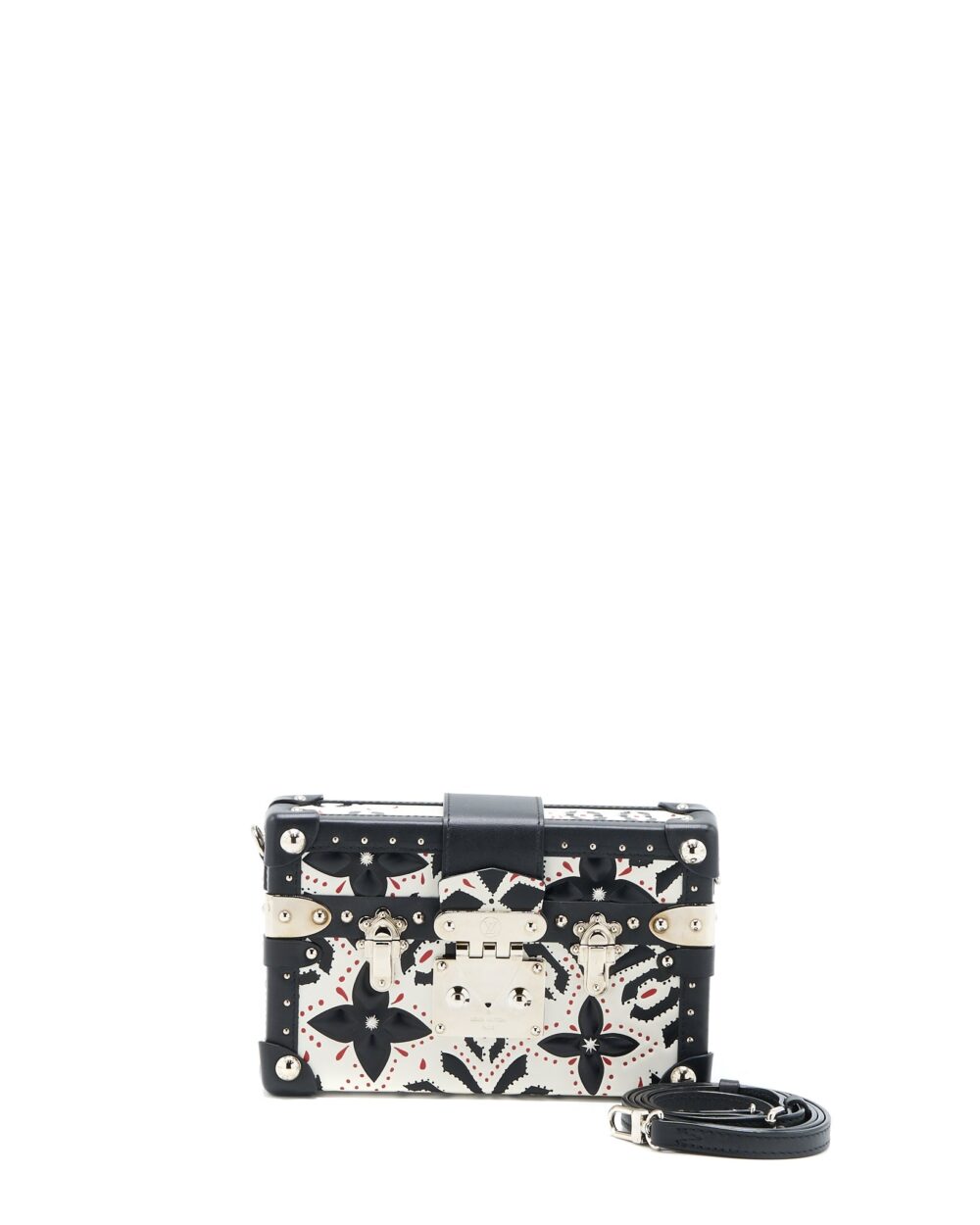 AAA Replica Louis Vuitton LV PETIT MALLET LIMITED EDITION BLACK / WHITE SHW