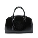 AAA Replica Louis Vuitton LV BOWLING BAG EPI PATENT BLACK