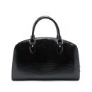 AAA Replica Louis Vuitton LV BOWLING BAG EPI PATENT BLACK