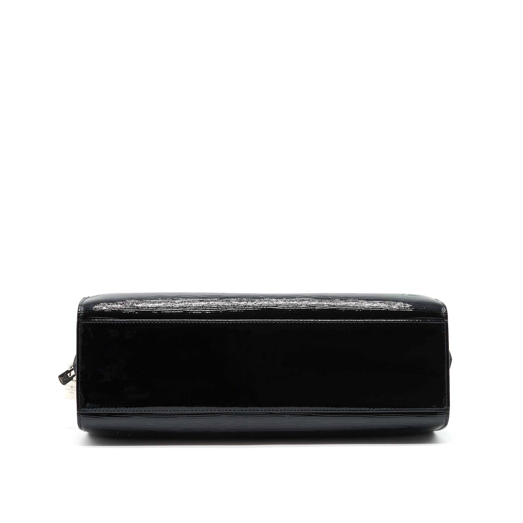 AAA Replica Louis Vuitton LV BOWLING BAG EPI PATENT BLACK