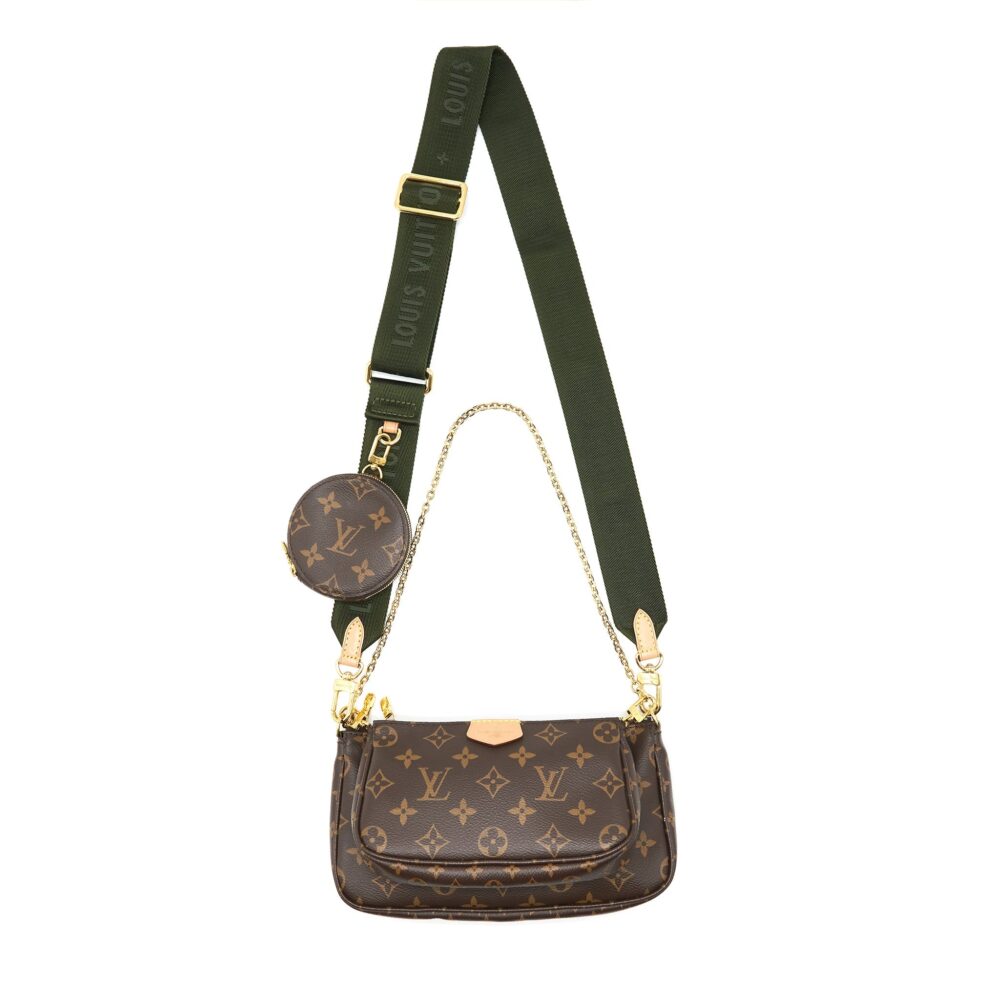 AAA Replica Louis Vuitton LV MULTI POCHETTE KHAKI STRAP 2020