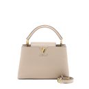 AAA Replica Louis Vuitton LV CAPUCINE MM TAURILLON GALET GHW