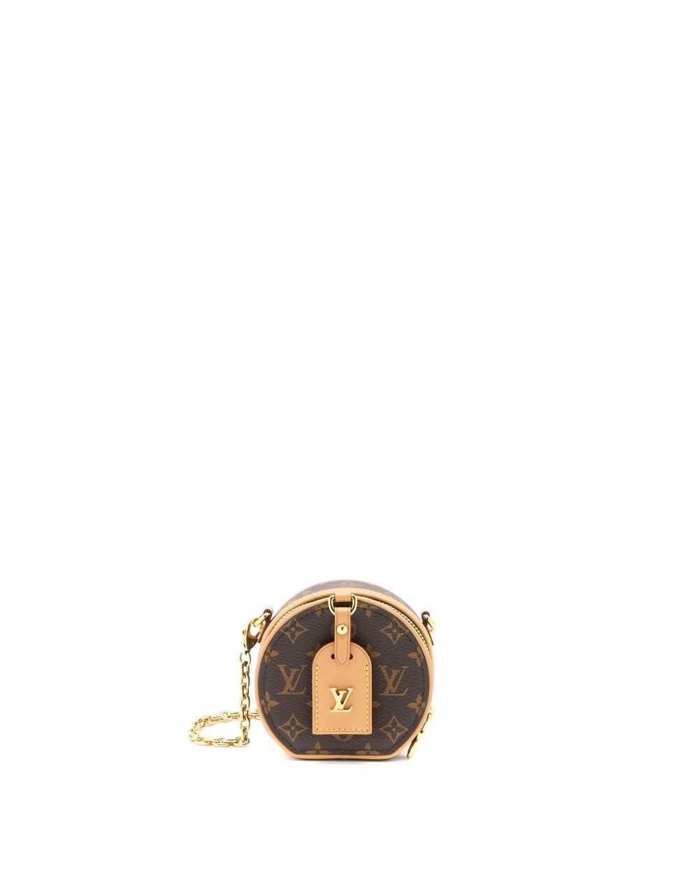 AAA Replica Louis Vuitton LV BOITE CHAPEAU NECKLACE/MINI CHAIN BAG MONOGRAM CANVAS GHW