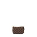 AAA Replica Louis Vuitton LV MINI POCHETTE ACCESSORIES DAMIER EBENE CANVAS GHW