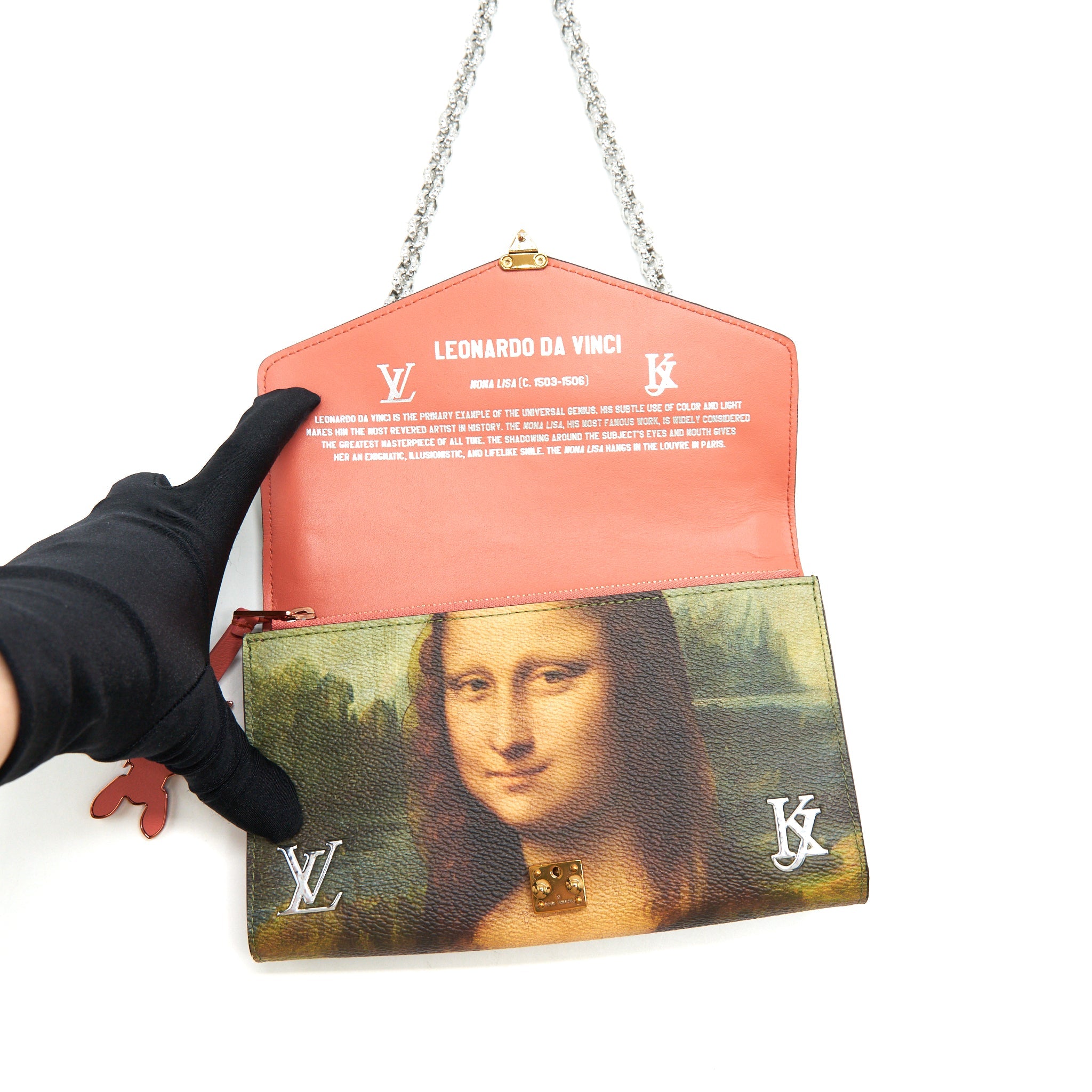AAA Replica Louis Vuitton LV WALLET ON CHAIN JEFF KOONS DA VINCI LIMITED EDITION