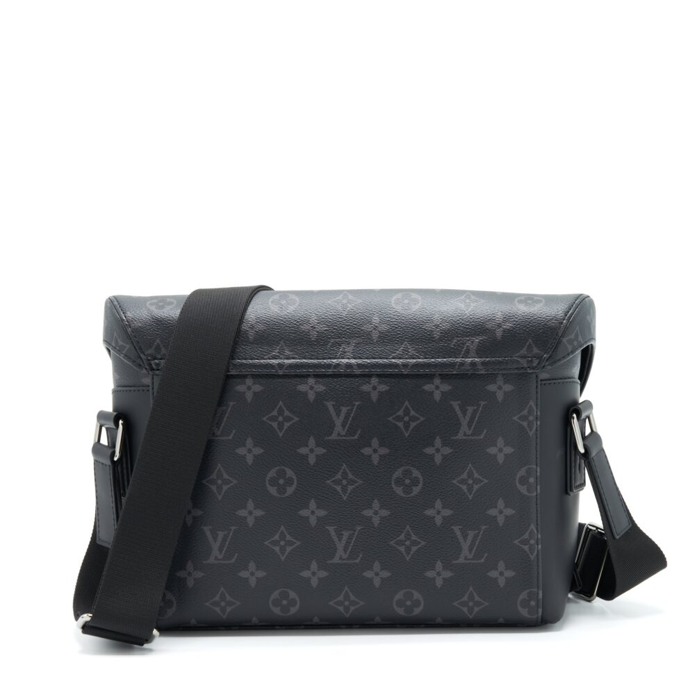 AAA Replica Louis Vuitton LV ECLIPSE VOYAGER MESSENGER BAG MONOGRAM CANVAS BLACK YEAR 2020