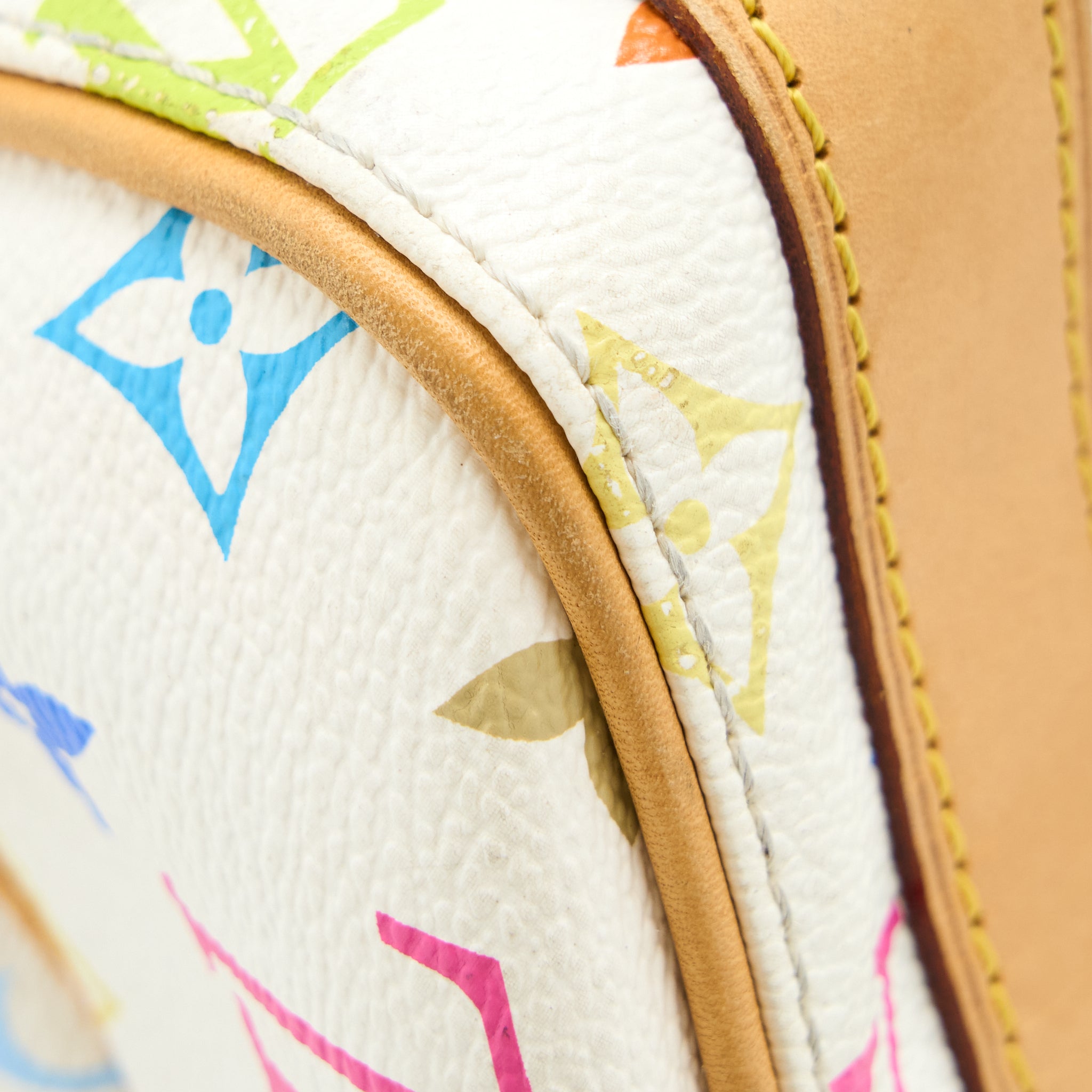 AAA Replica Louis Vuitton LV VINTAGE BOWLING BAG MONOGRAM CANVAS WHITE/MULTICOLOUR GHW