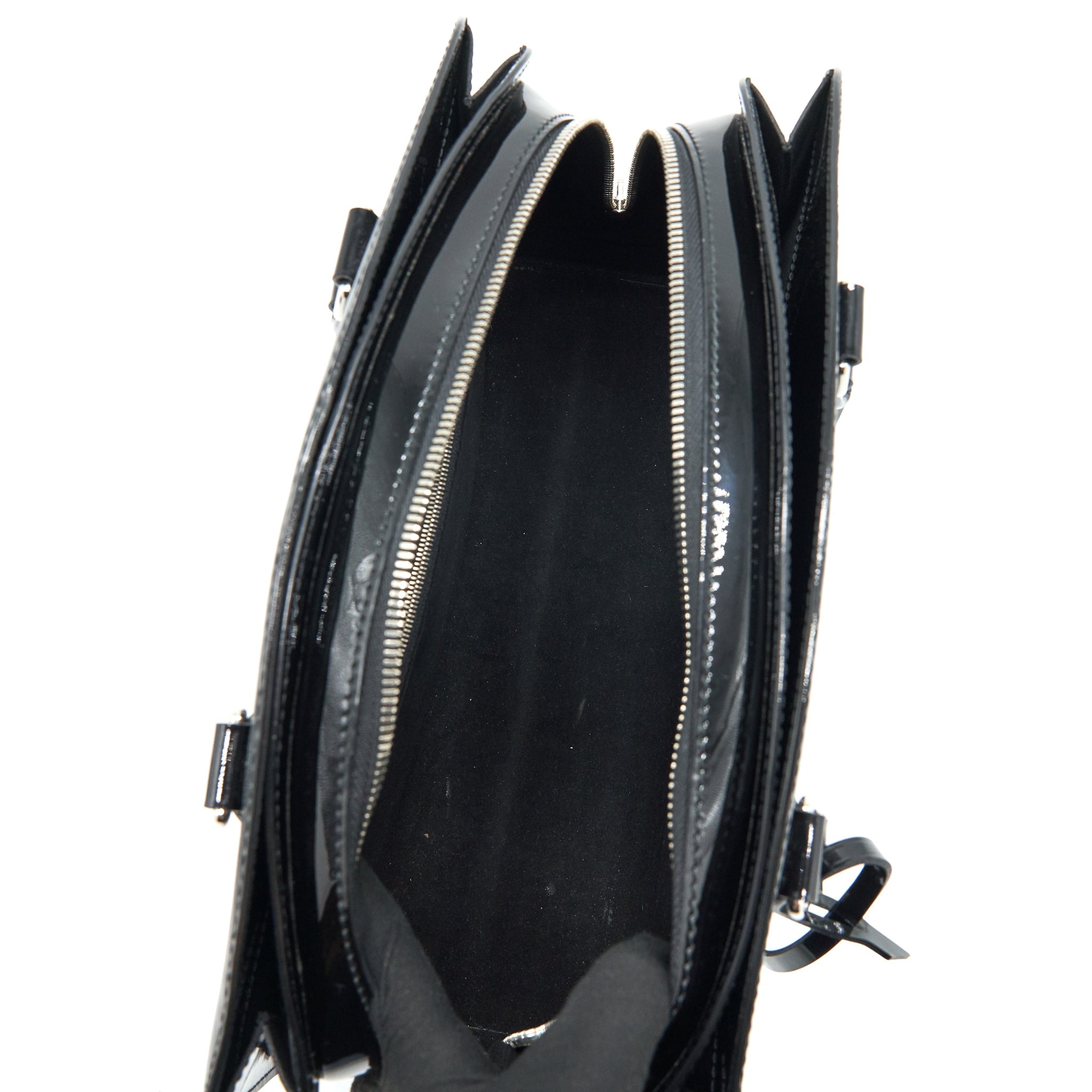 AAA Replica Louis Vuitton LV BOWLING BAG EPI PATENT BLACK