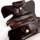 AAA Replica Louis Vuitton LV SOBE CLUTCH PATENT LEATHER DARK PURPLE GHW