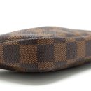 AAA Replica Louis Vuitton LV MINI POCHETTE ACCESSORIES DAMIER EBENE CANVAS GHW