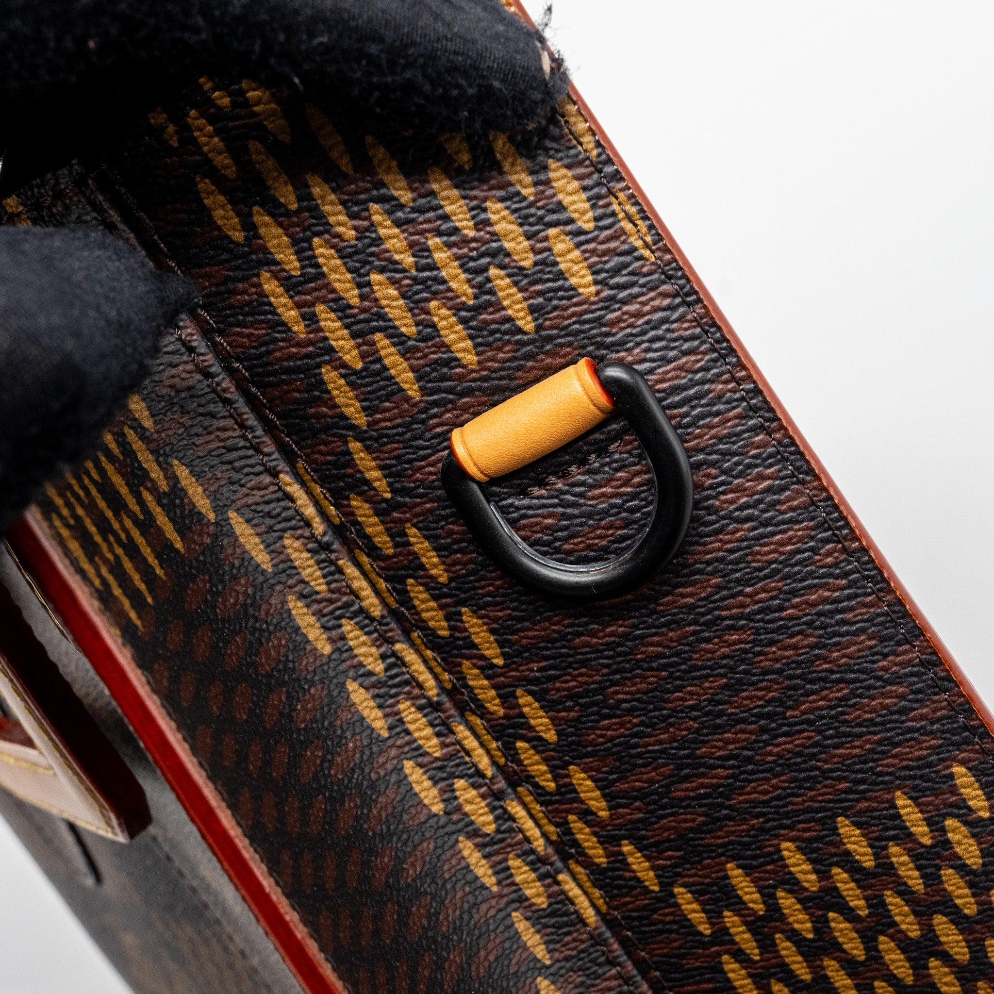 AAA Replica Louis Vuitton LV X NIGO GIANT TOTE DAMIER EBENE MONOGRAM CANVAS BROWN BLACK HARDWARE