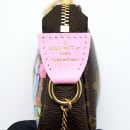 AAA Replica Louis Vuitton LV MINI POCHETTE LIMITED EDITION MONOGRAM CANVAS / PINK GHW