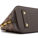 AAA Replica Louis Vuitton LV ALMA BB WITH BRAIDED HANDLES DAMIER EBENE CANVAS GHW