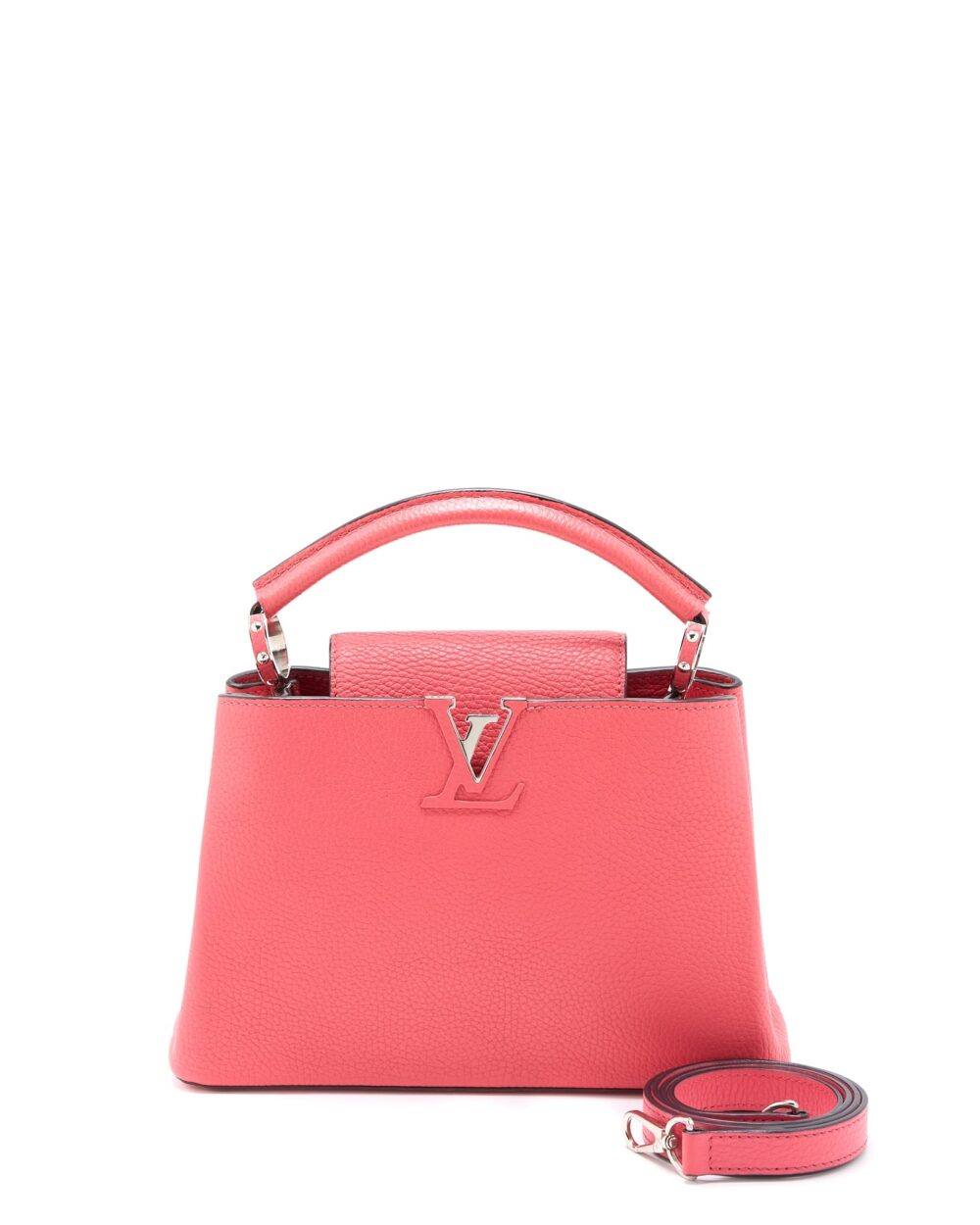 AAA Replica Louis Vuitton LV CAPUCINES BB TAURILLON PINK SHW