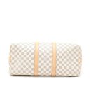 AAA Replica Louis Vuitton LV KEEPALL BANDOULIERE 55 DAMIER AZUR CANVAS GHW