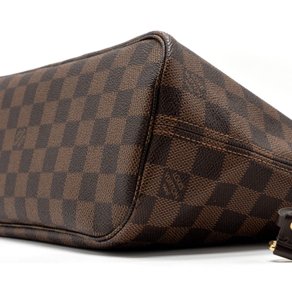 AAA Replica Louis Vuitton LV NEVERFULL PM DAMIER EBENE CANVAS GHW (NEW VERSION)