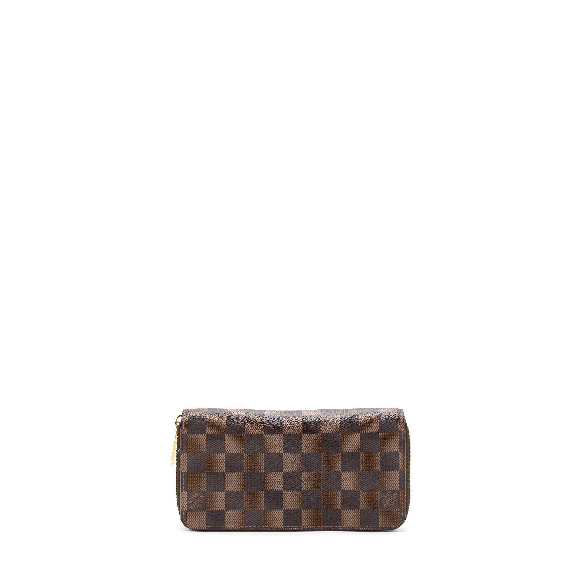 AAA Replica Louis Vuitton LV ZIPPER LONG WALLET DAMIER EBENE GHW