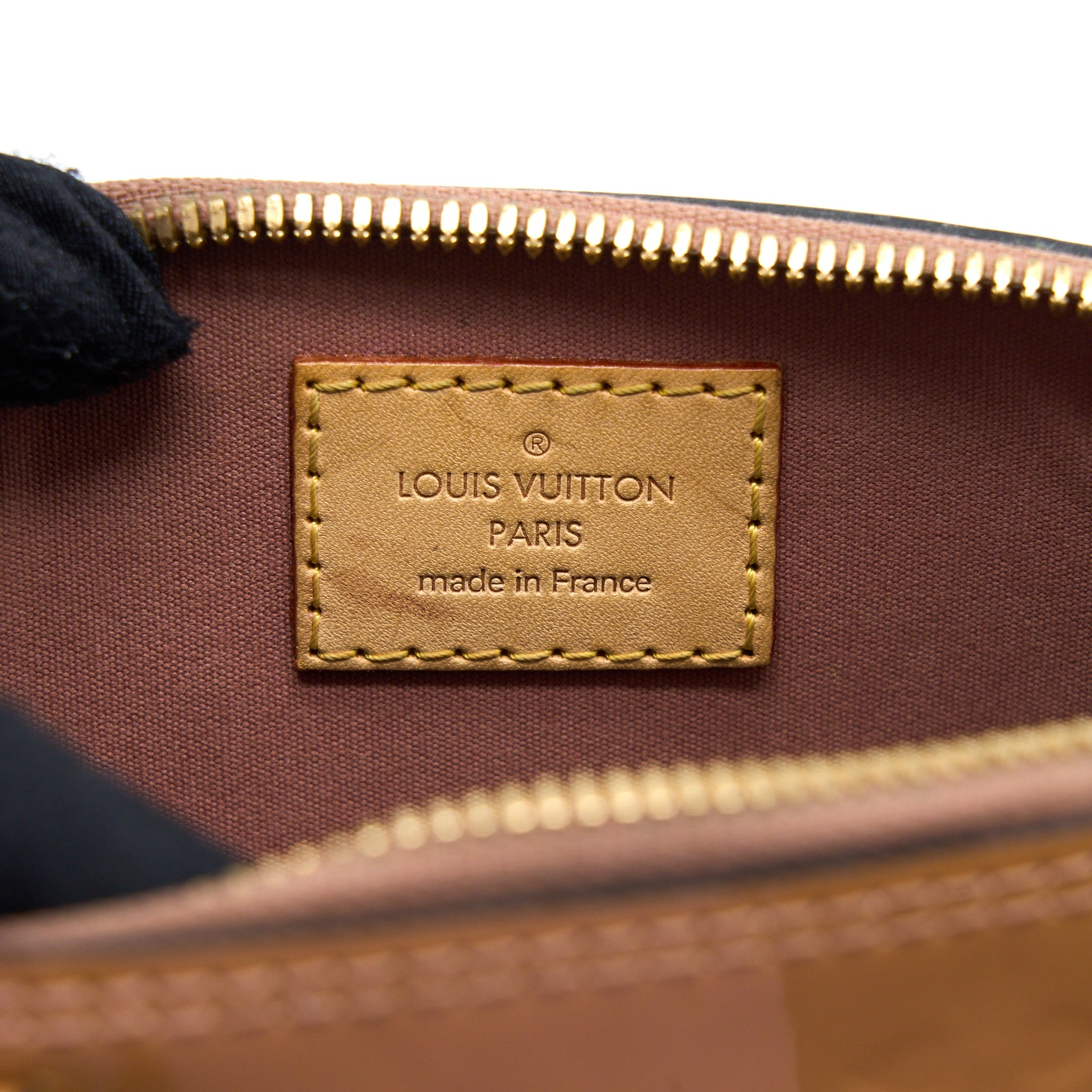 AAA Replica Louis Vuitton LV ALMA BB PATENT DARK BEIGE GHW