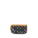 AAA Replica Louis Vuitton LV VINTAGE POCHETTE ACCESSORIES MULTICOLOUR MONOGRAM CANVAS BLACK GHW