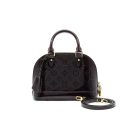 AAA Replica Louis Vuitton LV ALMA BB MONOGRAM VERNIS LEATHER AMARANTE