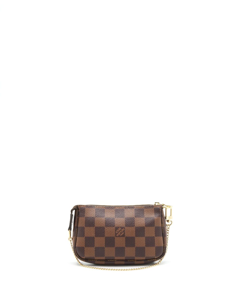 AAA Replica Louis Vuitton LV MINI POCHETTE ACCESSORIES DAMIER EBENE