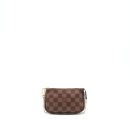AAA Replica Louis Vuitton LV MINI POCHETTE ACCESSORIES DAMIER EBENE