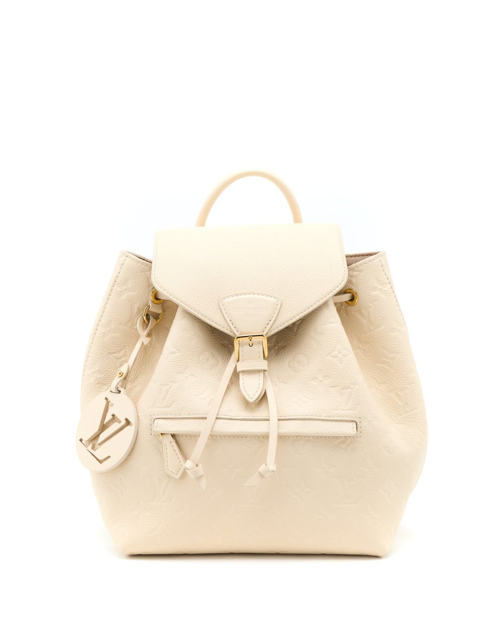 AAA Replica Louis Vuitton LV MONTSOURIS BACKPACK MONOGRAM EMPREINTE CREAM GHW
