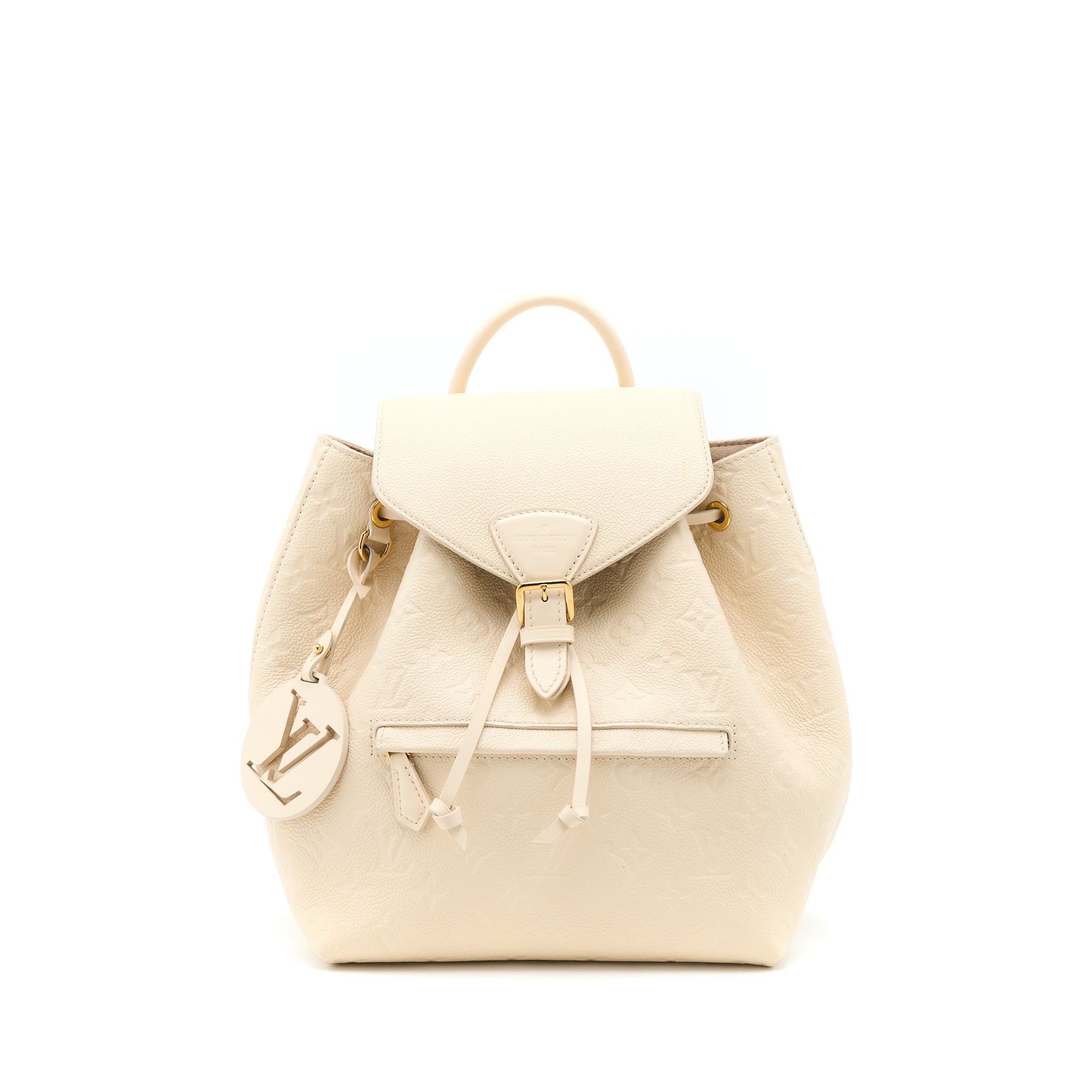 AAA Replica Louis Vuitton LV MONTSOURIS BACKPACK MONOGRAM EMPREINTE CREAM GHW